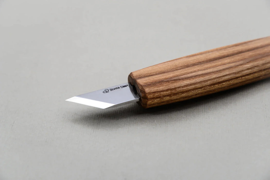 BeaverCraft (C13) Skewed Detail Whittling Knife