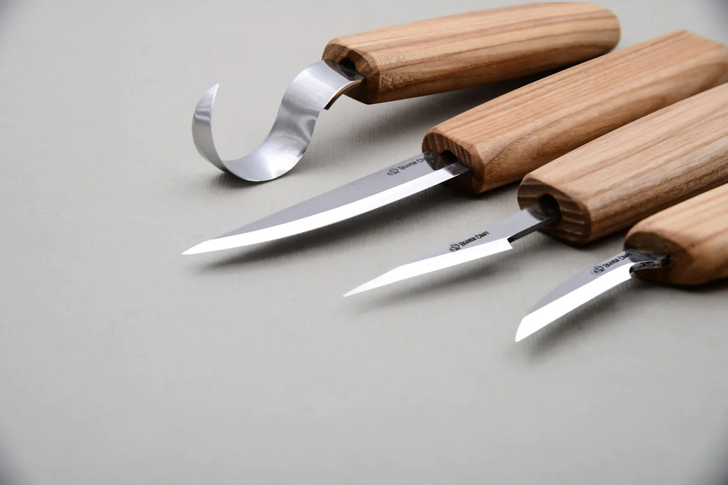 BeaverCraft (S09) 4-Piece Carving Knife Set