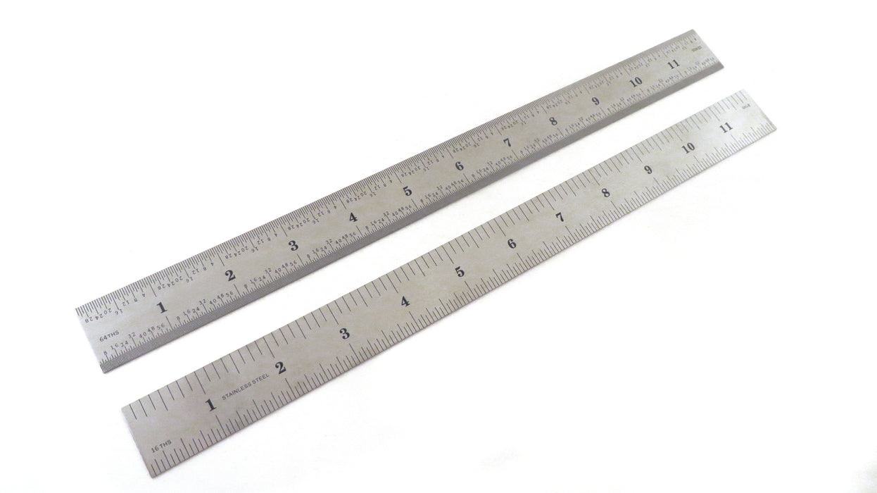 Taytools Stainless Steel 4R Machinist Rulers 6" to 24"