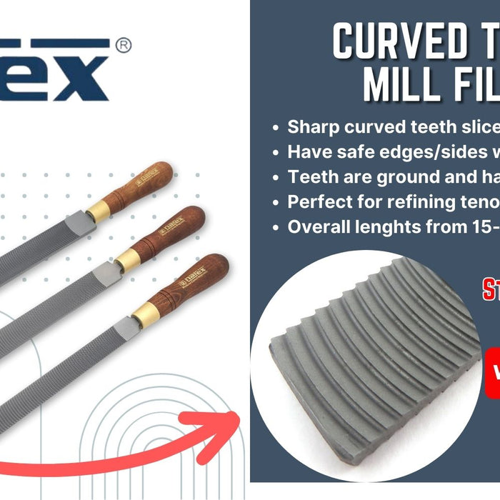 Narex Curved Tooth Mill Files
