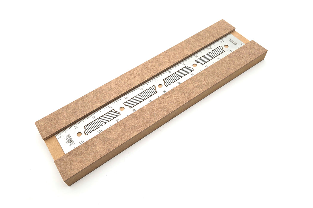 JessEm Imperial Stainless Steel Precision Rulers with Flex Grip (DCE)