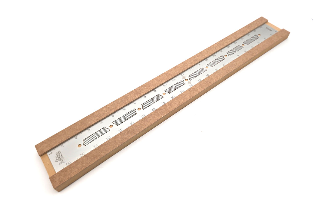 JessEm Imperial Stainless Steel Precision Rulers with Flex Grip (DCE)