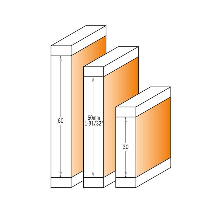 CMT Pattern / Flush Trim Router Bits with Carbide Insert Knives