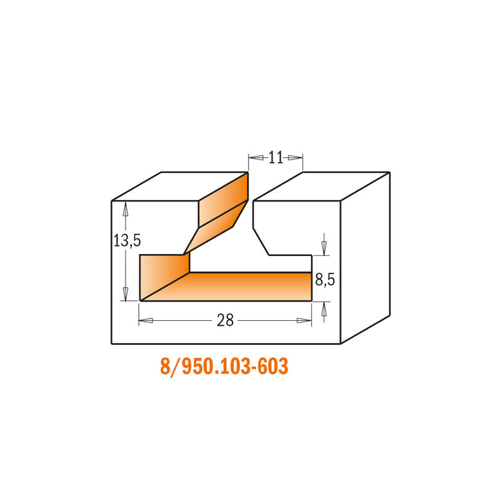 CMT T-Slot Carbide Tipped Router Bits,