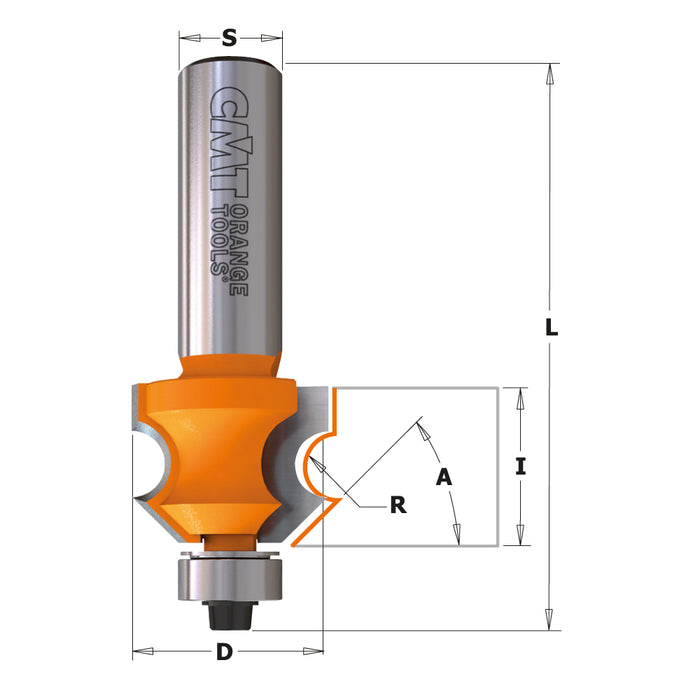 CMT Paneling Carbide Tipped Router Bit with Bearing