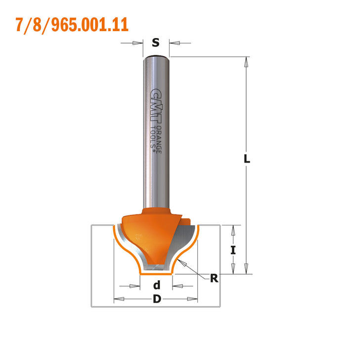 CMT Decorative Beading Carbide Tipped Router Bits