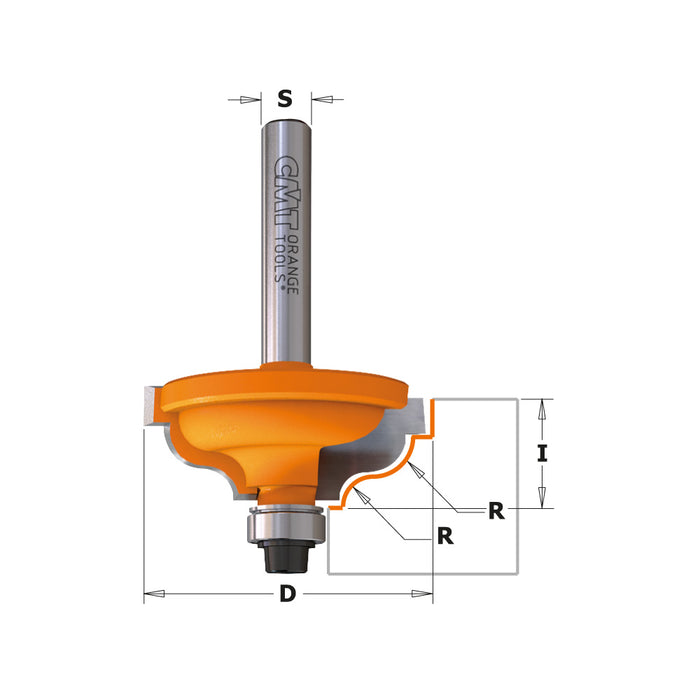 CMT Ogee with Fillet Carbide Tipped Router Bit for Detailed Profiles