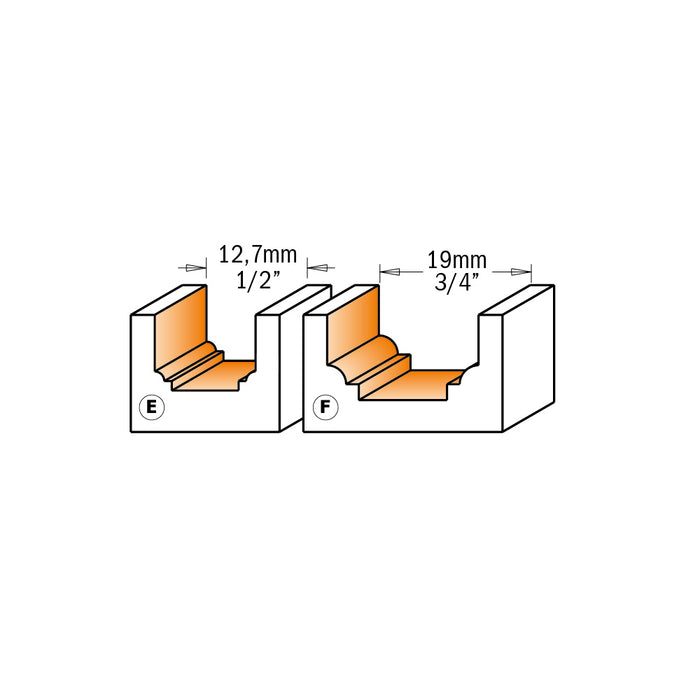 CMT Decorative Ogee Carbide Tipped Router Bit