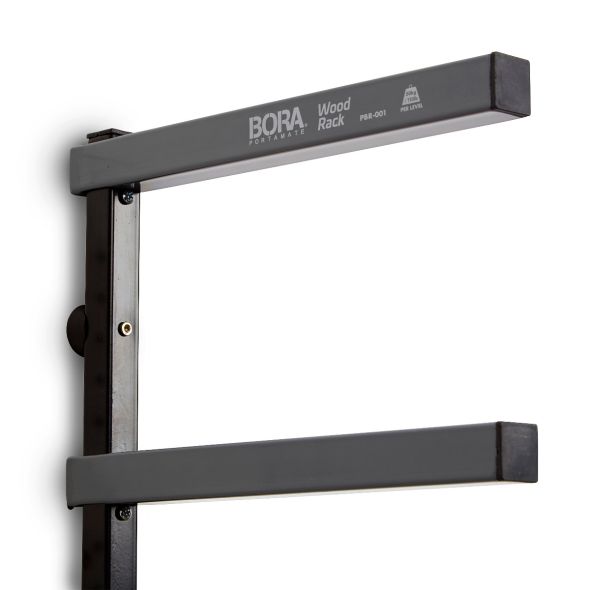 BORA Wood Rack 6 Tier - Gray/Black, 660-lb Capacity, 12.5" Shelf Depth