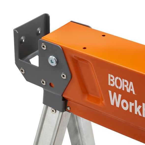 BORA PM-3360T Workhorse XT 2-Pack Adjustable Leg Knockdown Sawhorse, 1350-lb Weight Capacity