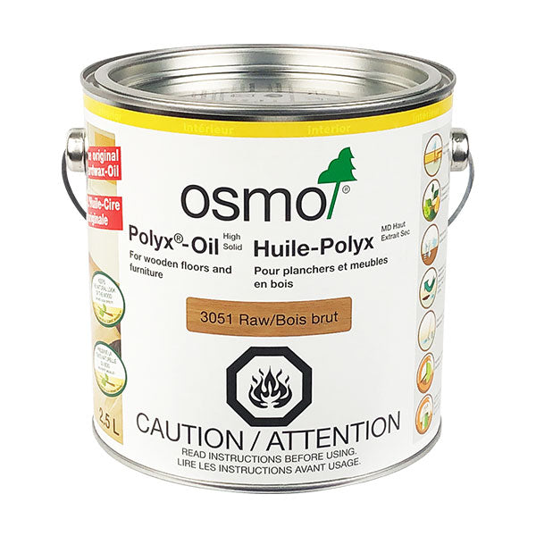 Scratch and Dent - Osmo Polyx(R)-Oil Raw Effect High Solid 3051 - 2.5L