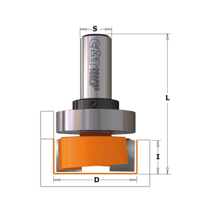 CMT Mortising Carbide Tipped Router Bits with Bearing