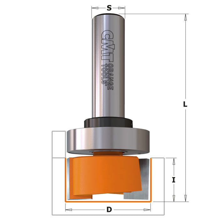 CMT Dado & Planer Carbide Tipped Router Bits with Bearing