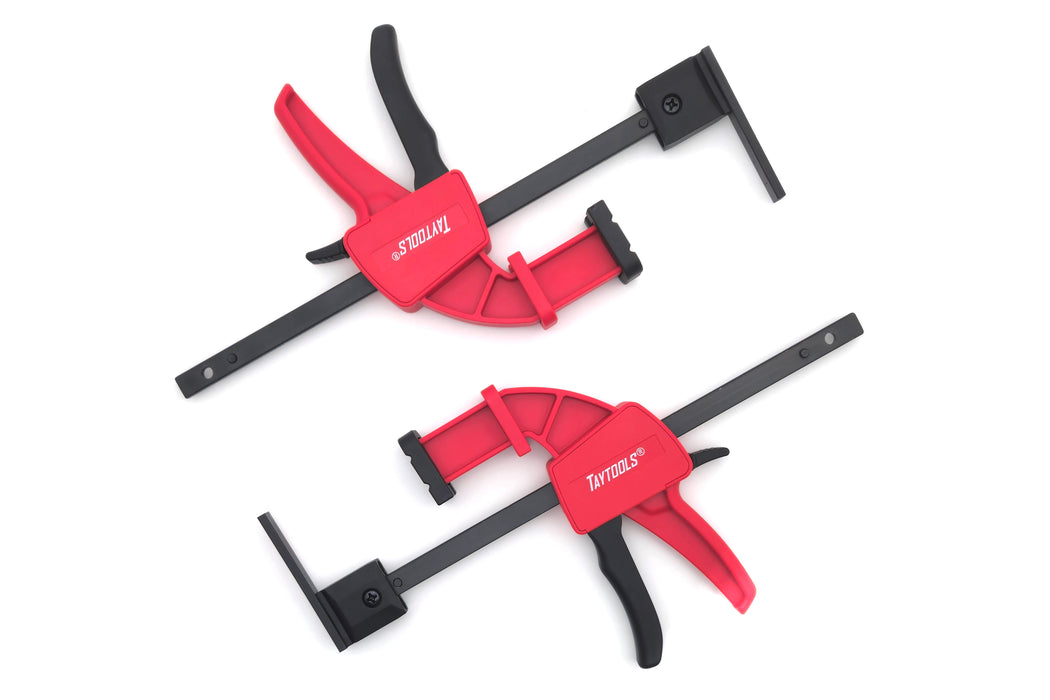 Quick Grip Track Saw Clamps (2-Pack), 132lbs. Clamping Pressure, 2-1/2" Throat Depth - Compatible with Track & Circular Saw Guide Rails