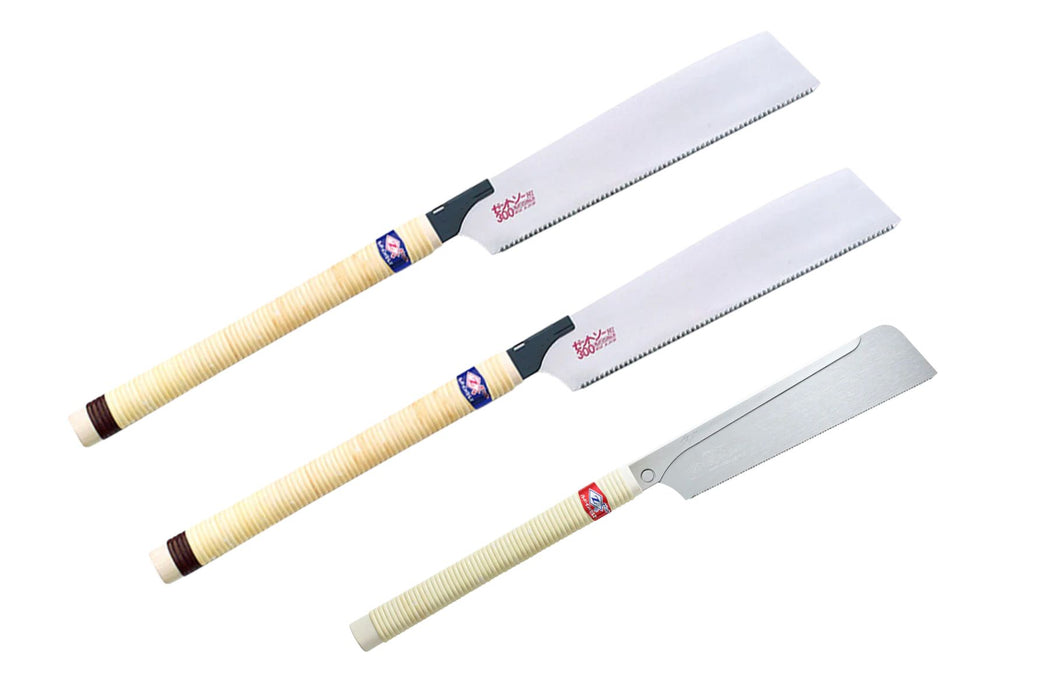 Set of 3 Japanese Zet-Saws, Dozuki and Kataba (Rip and Crosscut)