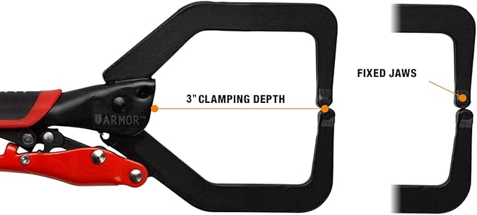 Armor Auto Adjust 7" C-Clamps (With & Without Swivel Pad) NEW