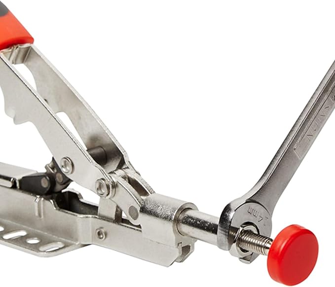 Armor Auto Adjust In-Line Toggle Clamp with Horizontal Base Plate (450 lbs.)