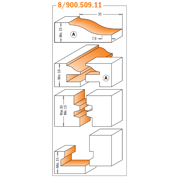 CMT's Complete Kitchen Router Bit Sets 1/2" Shank