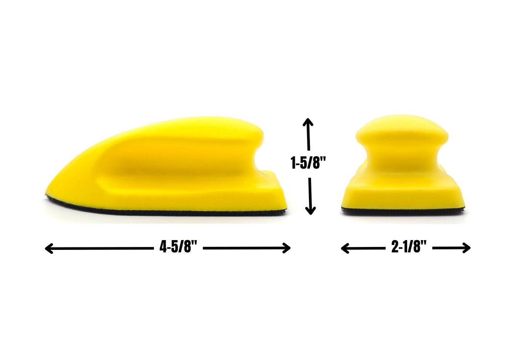 Ergonomic Detail Hand Sanding Block for Hook and Loop Paper 4-5/8" x 2-1/8"