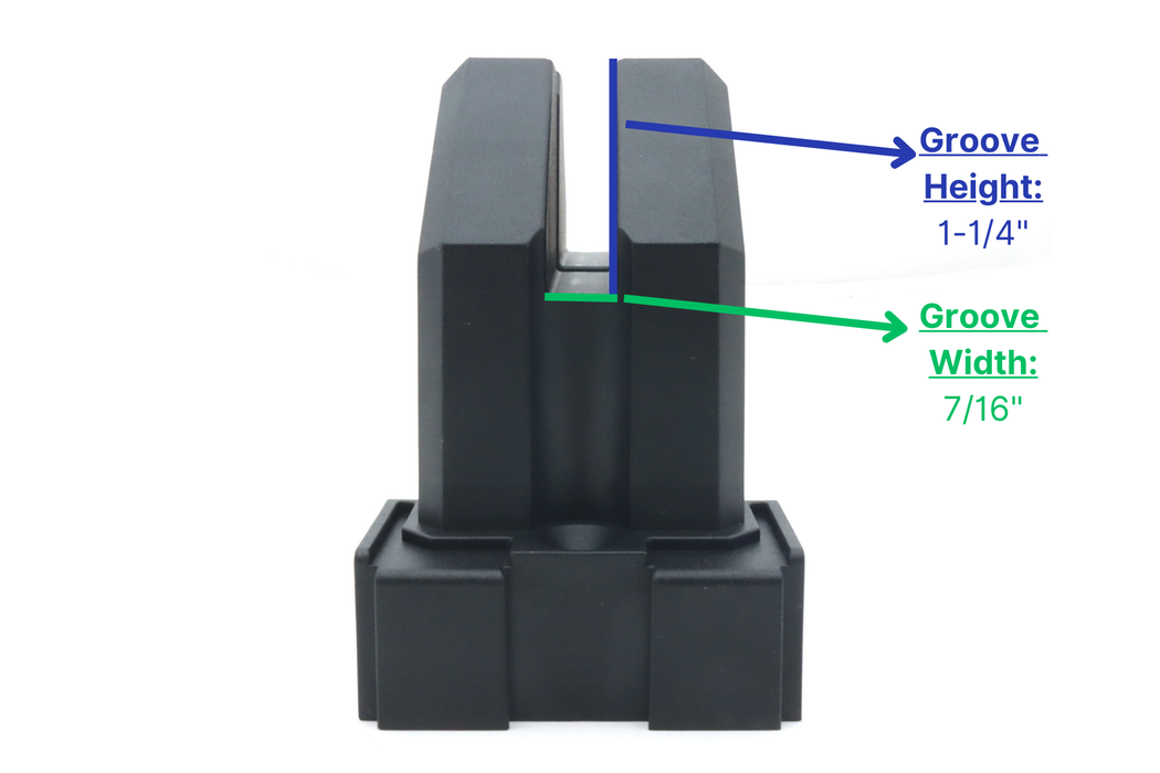 4-Piece Parallel Clamping Blocks for Four-Corner Clamping - Fits Rails up to 1-1/4" wide and 0.35" thick