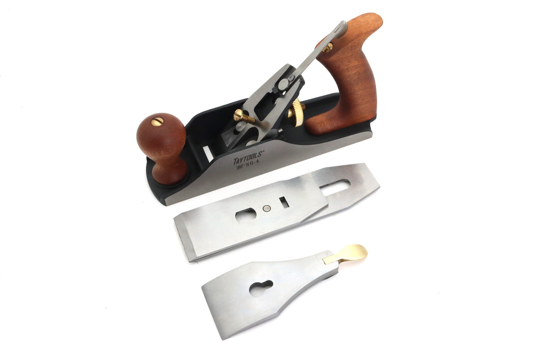 #4 Premium Smoothing Plane BR Series Flattop Bedrock Style Bench Plane - 9-3/8" Long Sole, 2" Wide Blade