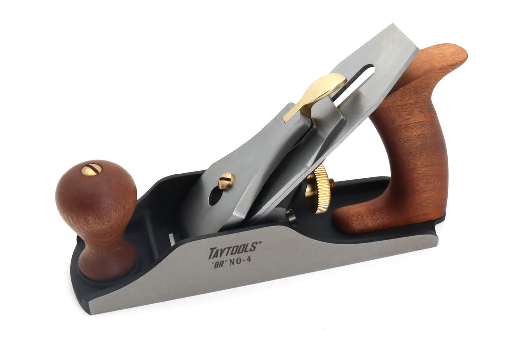 #4 Premium Smoothing Plane BR Series Flattop Bedrock Style Bench Plane - 9-3/8" Long Sole, 2" Wide Blade