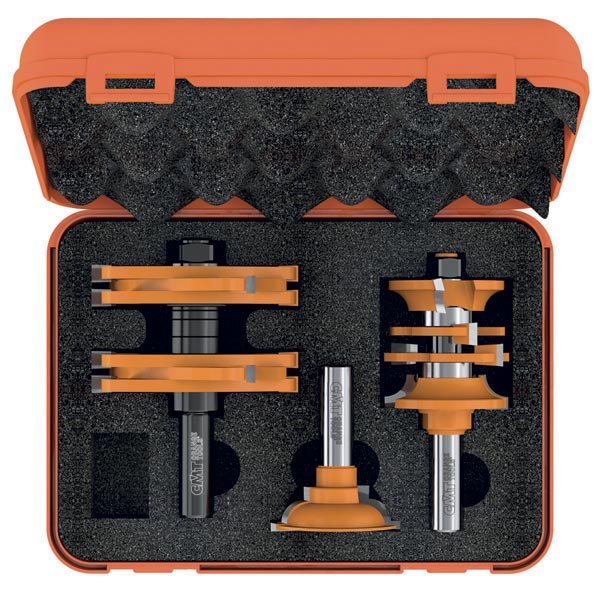 CMT 3 Piece Entry & Interior Door Carbide Tipped Router Bit Set