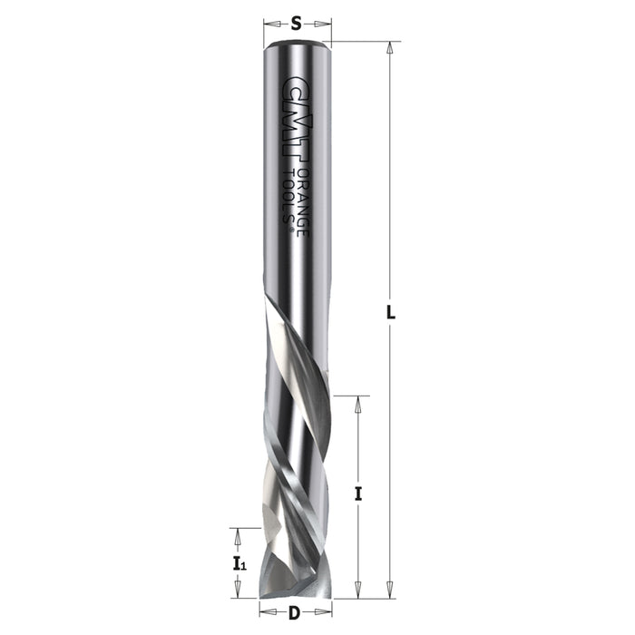 CMT Solid Carbide Up & Downcut Spiral Bits