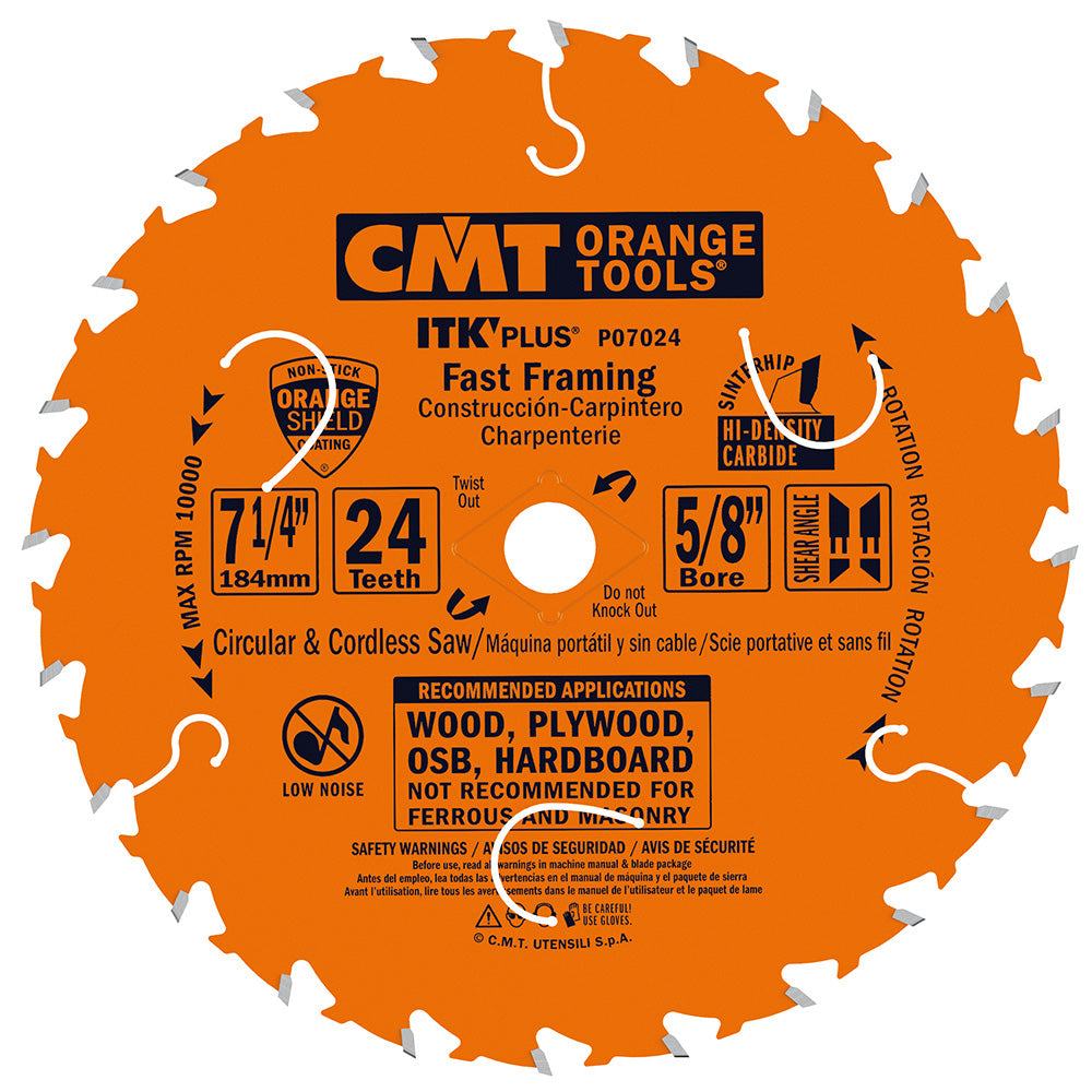 CMT Contractor ITK Plus Fast Framing Blades — Taylor Toolworks