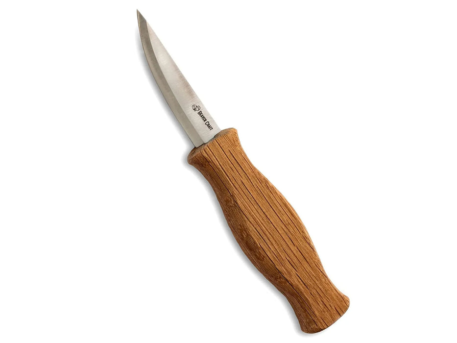 BeaverCraft (C4) Small Whittling Knife with an Oak Handle