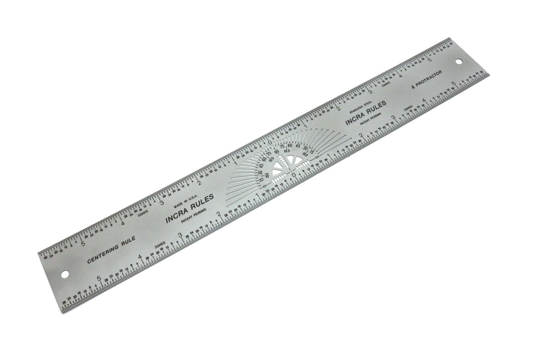 INCRA 12" Imperial Stainless Steel Precision Centering Rule