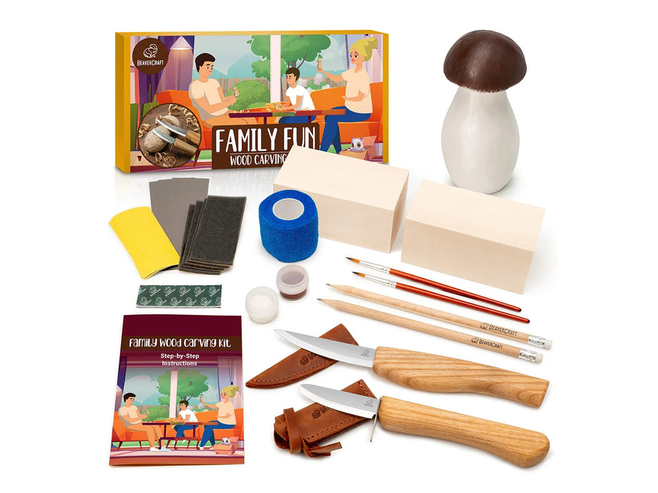 BeaverCraft (DIY09) "Family Fun" Woodcarving Kit