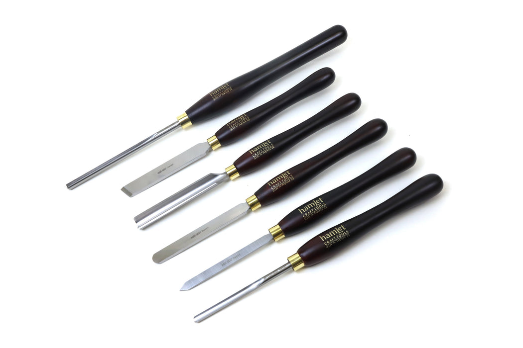 Hamlet by Henry Taylor M2 HSS 6-Piece Spindle & Bowl Turning Set