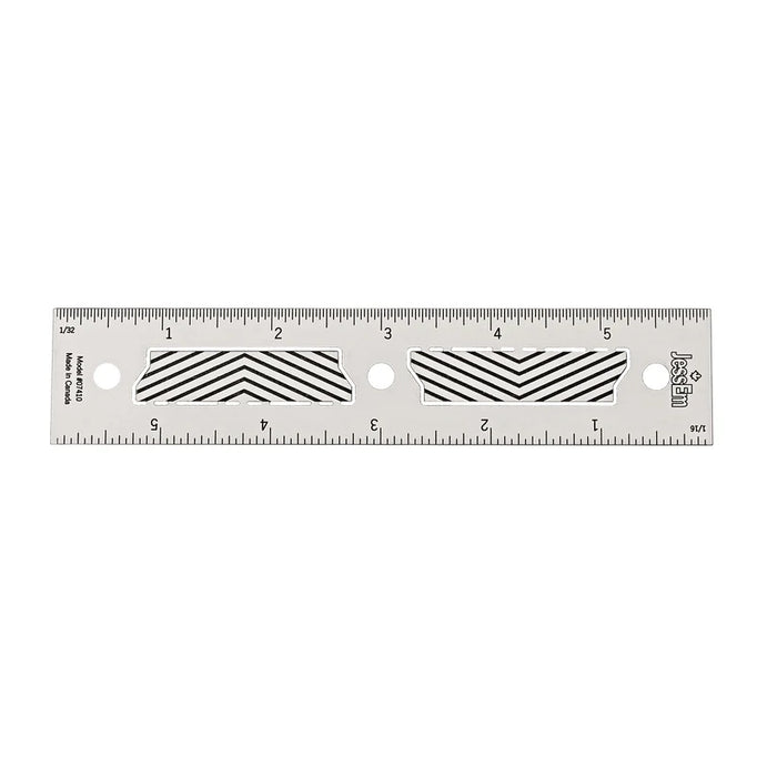 JessEm Imperial Stainless Steel Precision Rulers with Flex Grip (DCE)