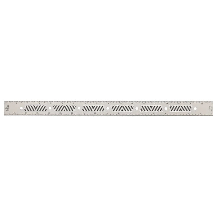 JessEm Imperial Stainless Steel Precision Rulers with Flex Grip (DCE)