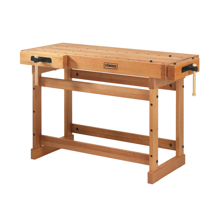 Sjöbergs European Beech Scandi 1425 Workbench 57" x 27" x 1-1/2" Thick Top