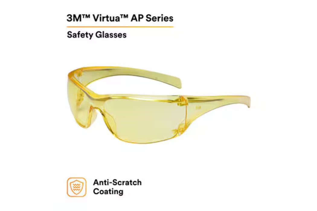 3M Virtua AP Protective Eyewear Safety Glasses Hard Coat Lens Anti-Scratch Coating UV Protection