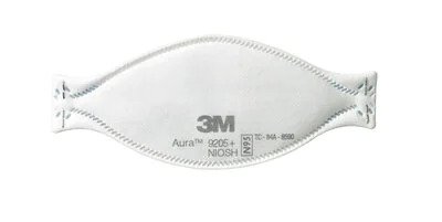 5 pack of 3M™ Aura™ 9205+ Particulate Respirator N95 Mask Individually Packaged