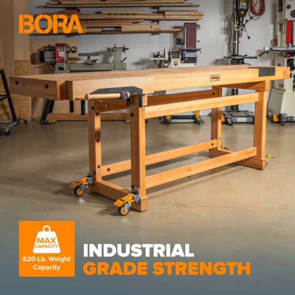 BORA PM-950 Workbench Caster Kit, 620-lb Capacity