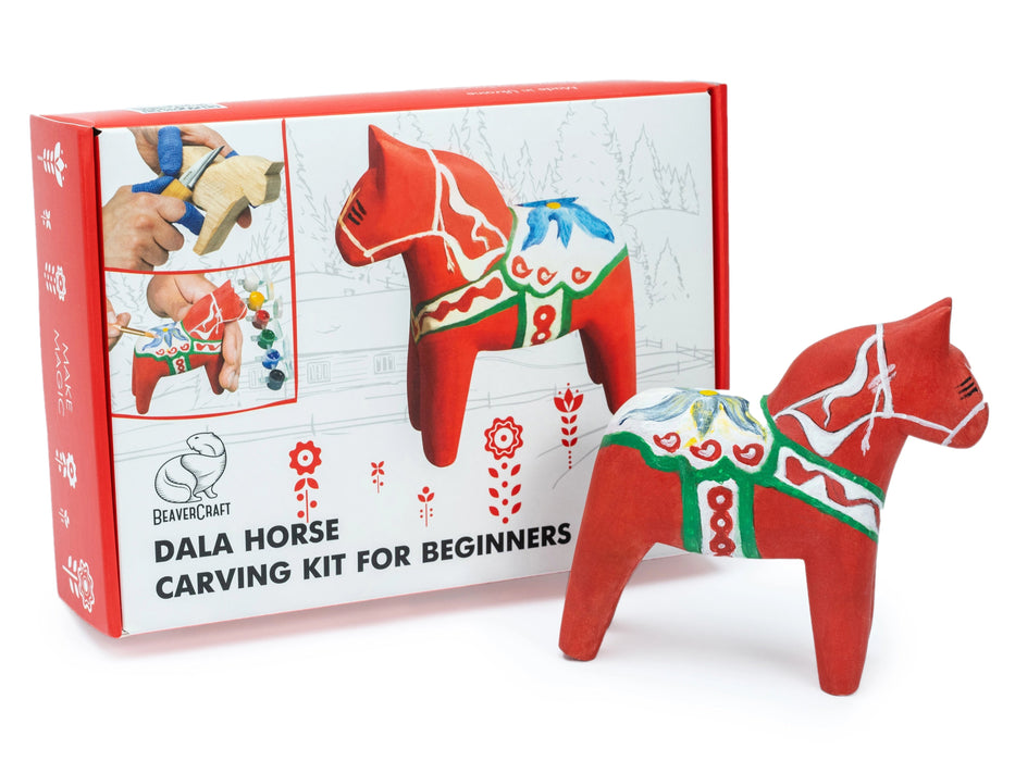 BeaverCraft (DIY02) "Dala Horse" Woodcarving Kit