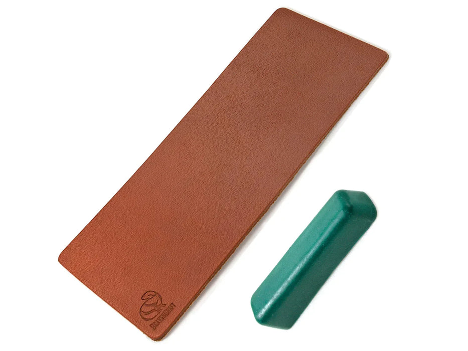 BeaverCraft (LS2P1) - Leather Strop & Green Polishing Compound
