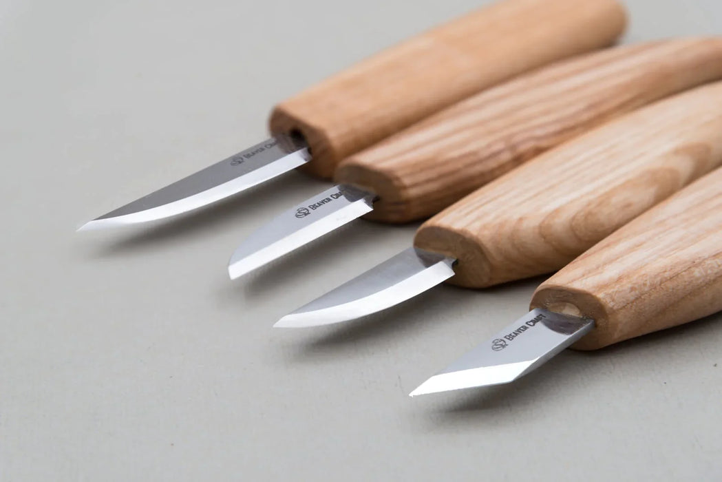 BeaverCraft (S07) Basic 4-Piece Carving Knife Set