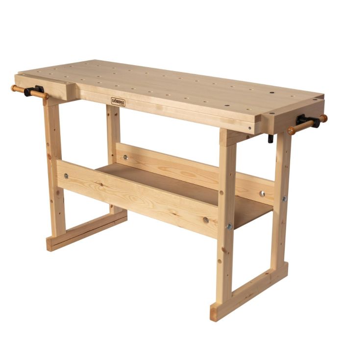 Sjöbergs European Birch Nordic 1350 Workbench 58" x 24.75" x 1.1" Thick Top Unfinished (DCE)