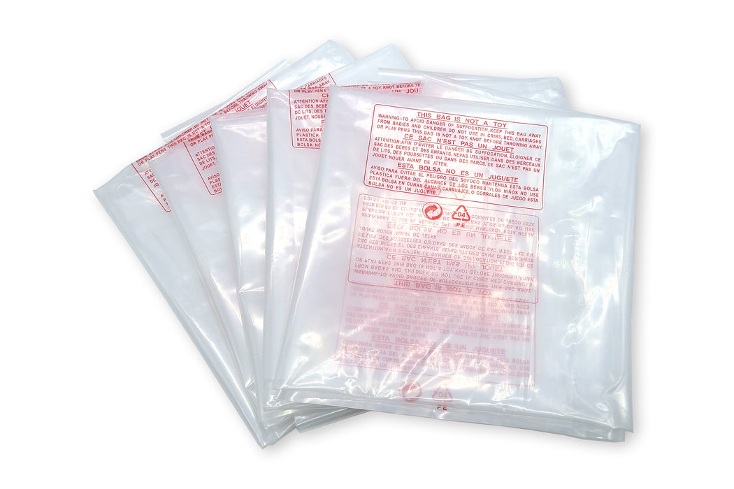 5 Pack 31” x 46” Clear Plastic Dust Collector Replacement Bags to Fit 20” Diameter Filter Drums Super Strong 5 mil Thick