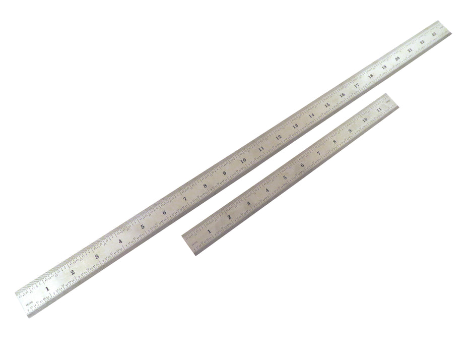DOITOOL 4 Pcs Metal Ruler for Cutting Rulers for Kids Metric Ruler Metal  Ruler Tool Steel Rulers Straight Metal Ruler 18 Inch Metal Rulers Machinist