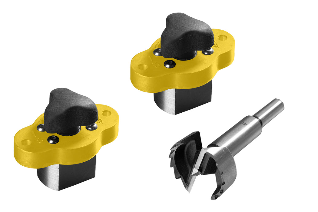 Magswitch MagJig 150 (Set of 2) with Magswitch 40mm Forstner Bit