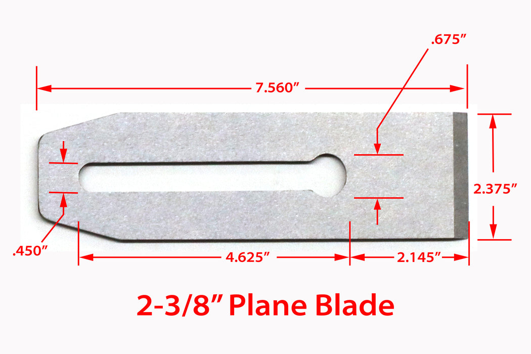 Taytools Premium Replacement Bench Plane Blades and Chipbreakers for Stanley, Record and Woodriver Planes #4 through #7