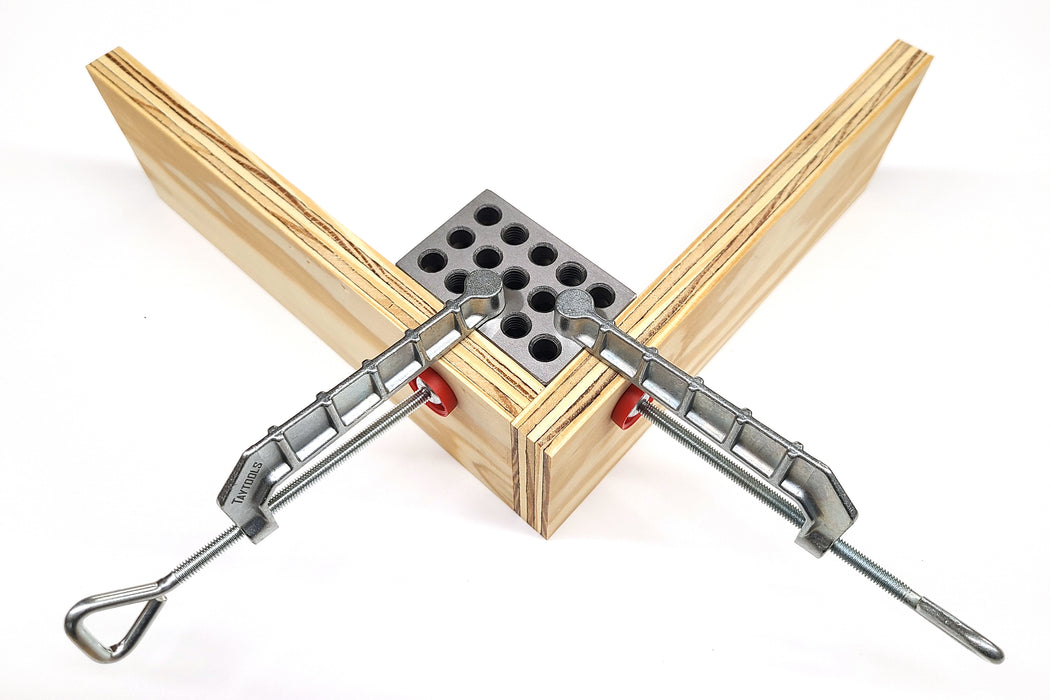 Pair Fence Clamps that Convert 123 Blocks to  Precision Corner Clamps