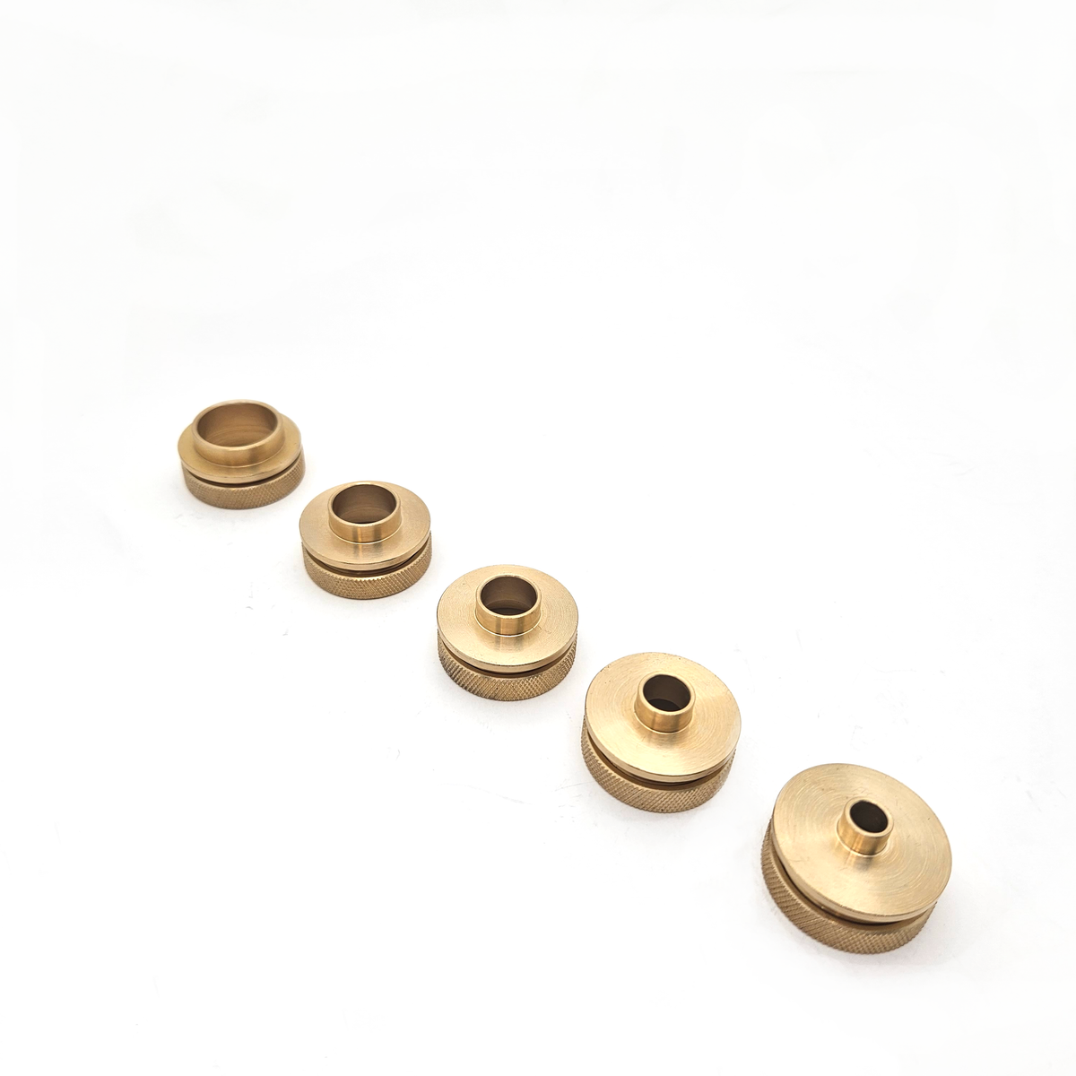 DCT Brass Router Template Guides Bushing & Lock Nuts 10-Piece Guide  Bushings Set