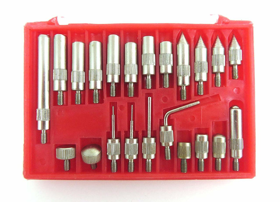 Magnetic Base with Fine Adjustment, SAE Dial Test Indicator and 22 Piece Anvil Point Set